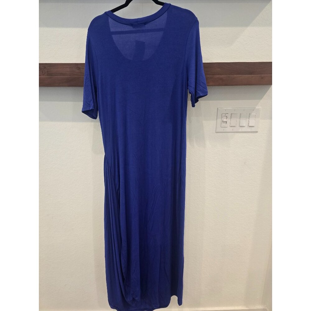 My Amelia James Womens XL Blue Short Sleeve Midi Dress - Picture 3 of 3